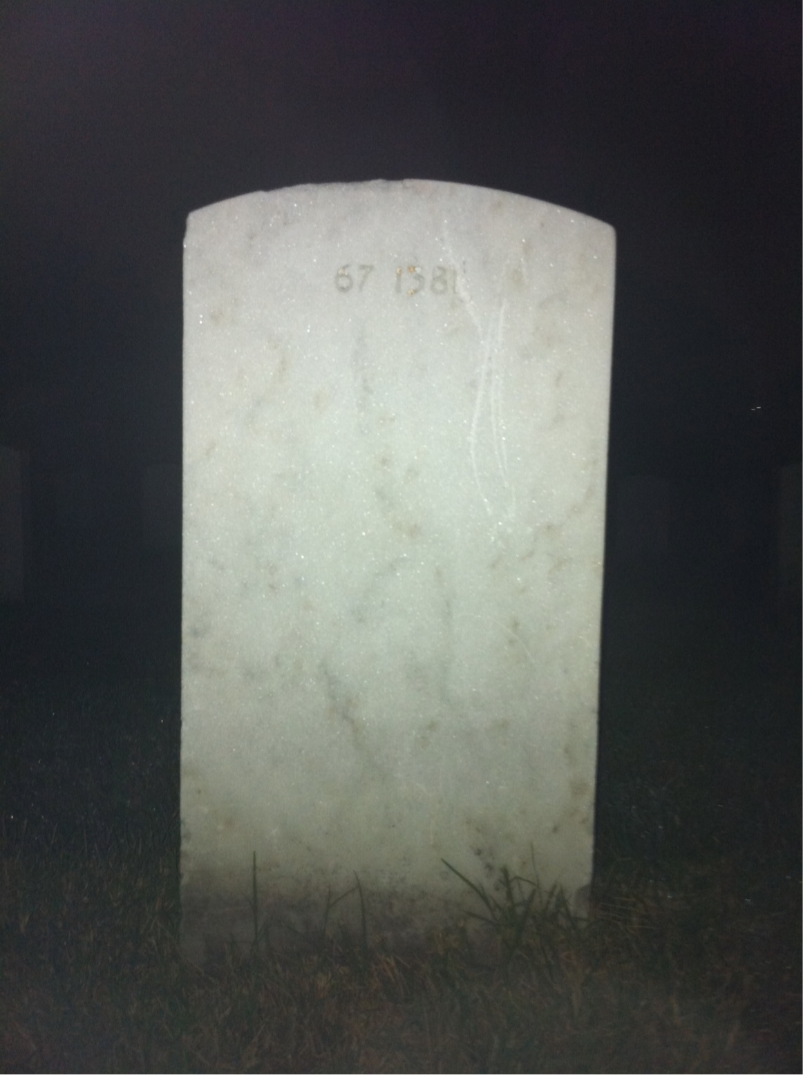 Back of headstone — William Moore