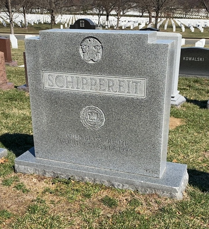 Back of headstone — Stuart Jonathan Schippereit