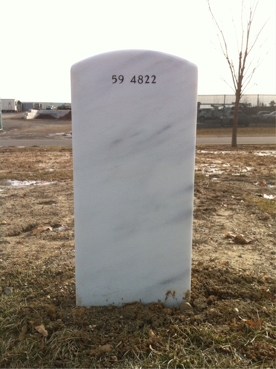 Back of headstone — Christopher Murch