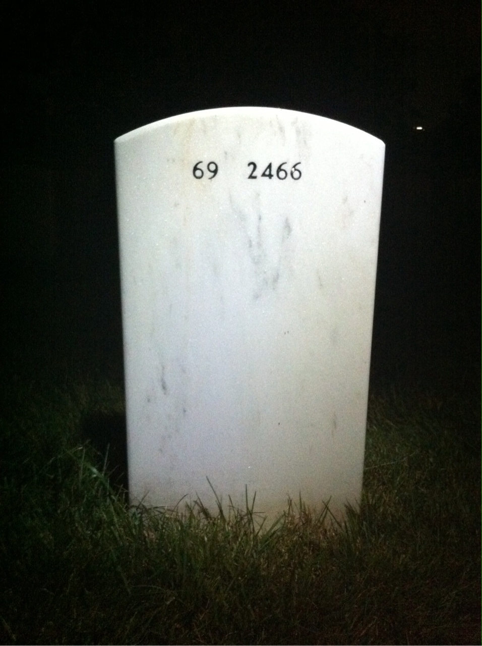 Back of headstone — Frederick Mccoid