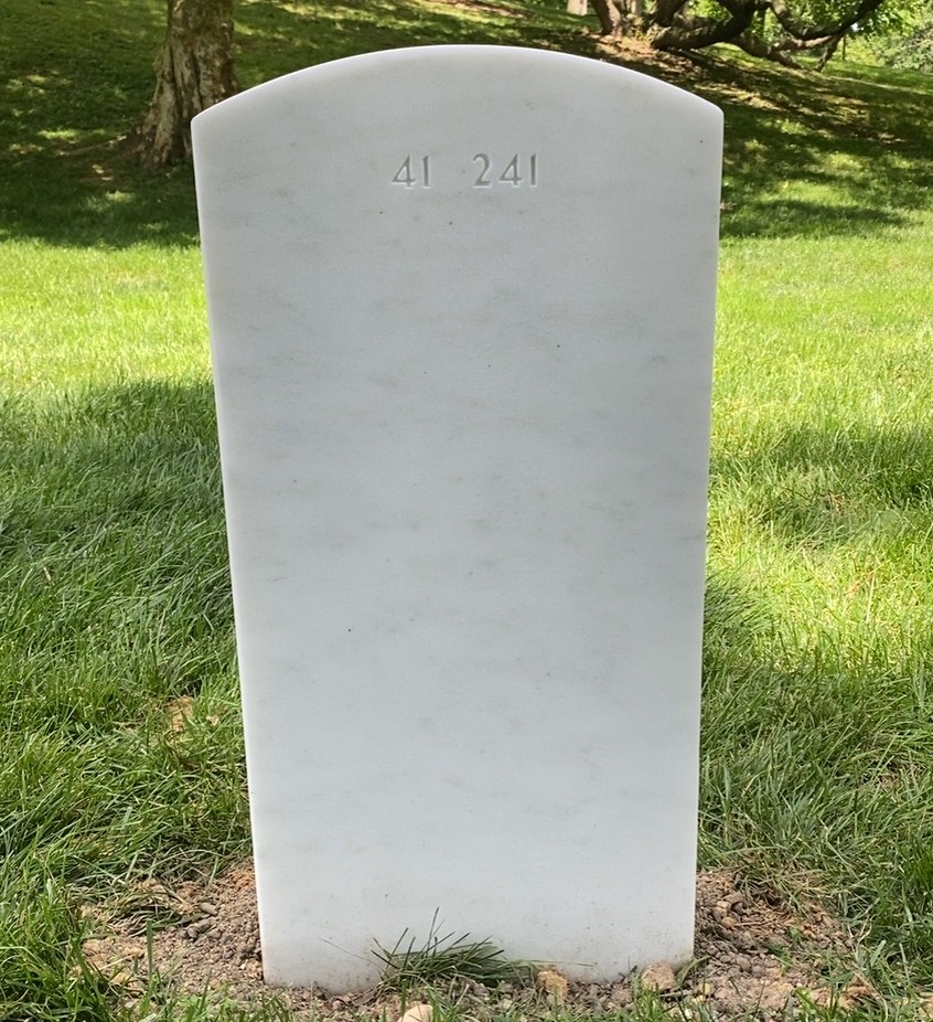 Back of headstone — Vance Carper Smith