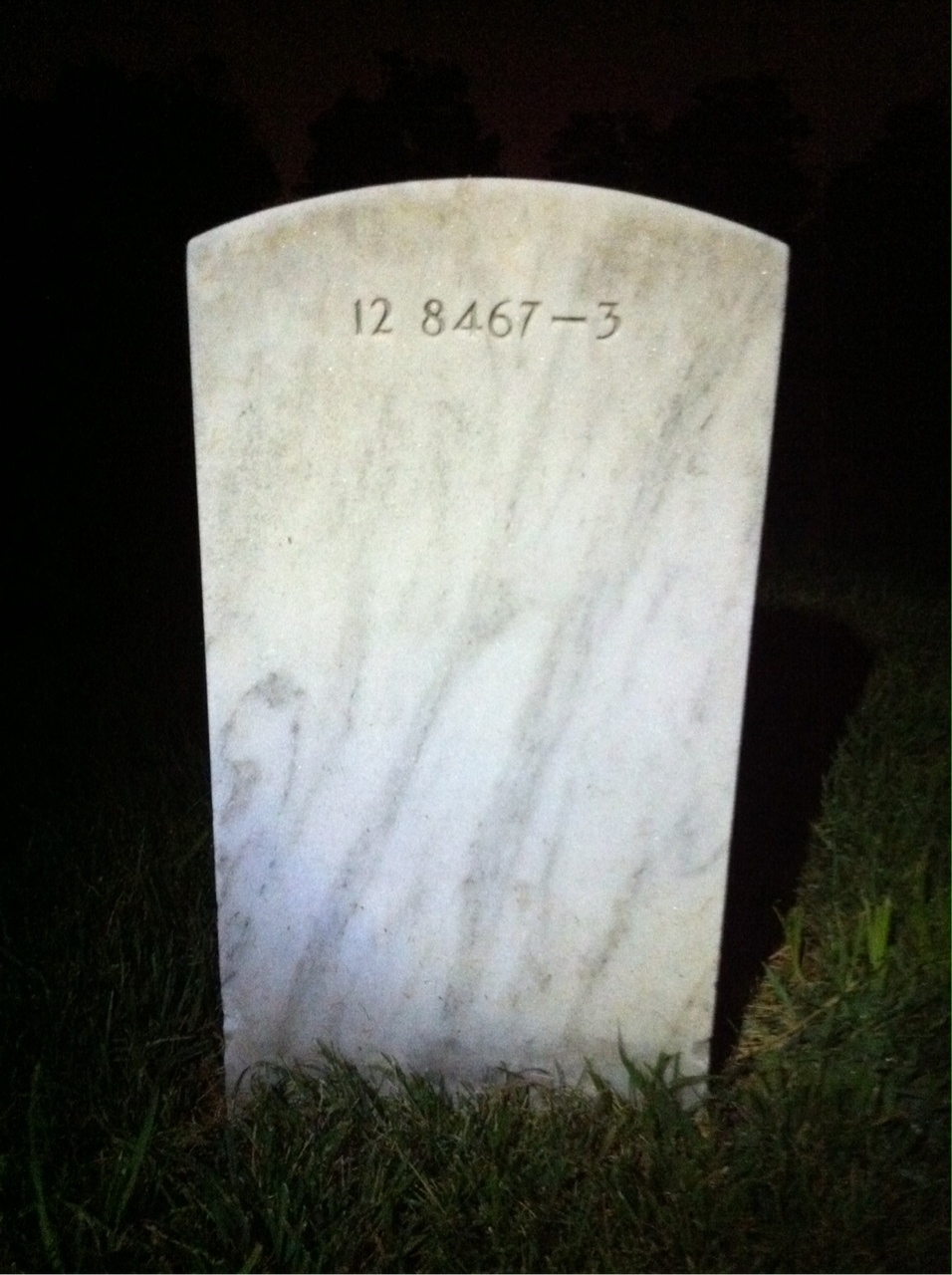Back of headstone — Edward James Roberts