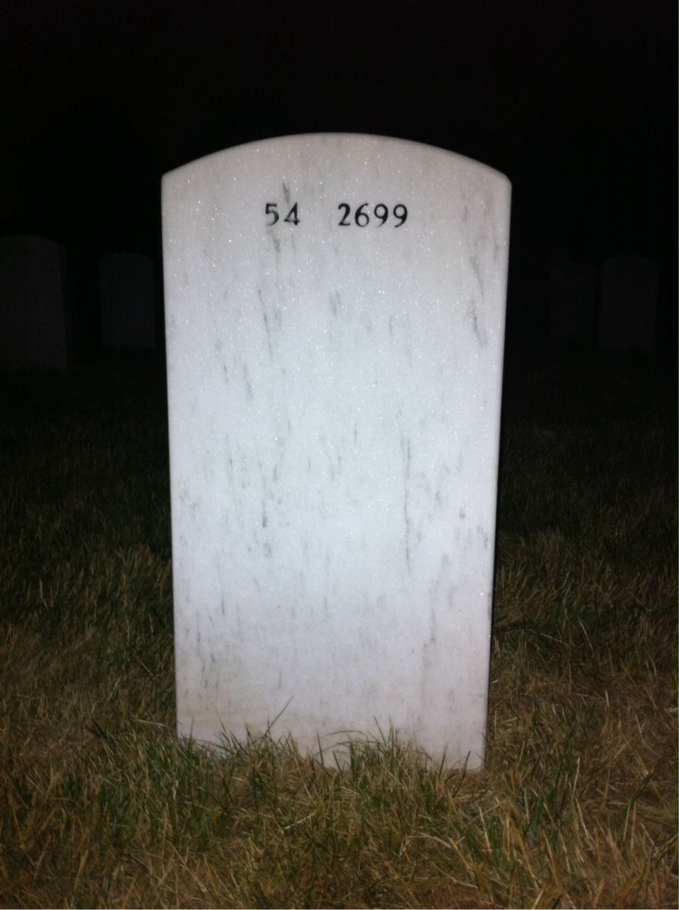 Back of headstone — Ronald Fosland