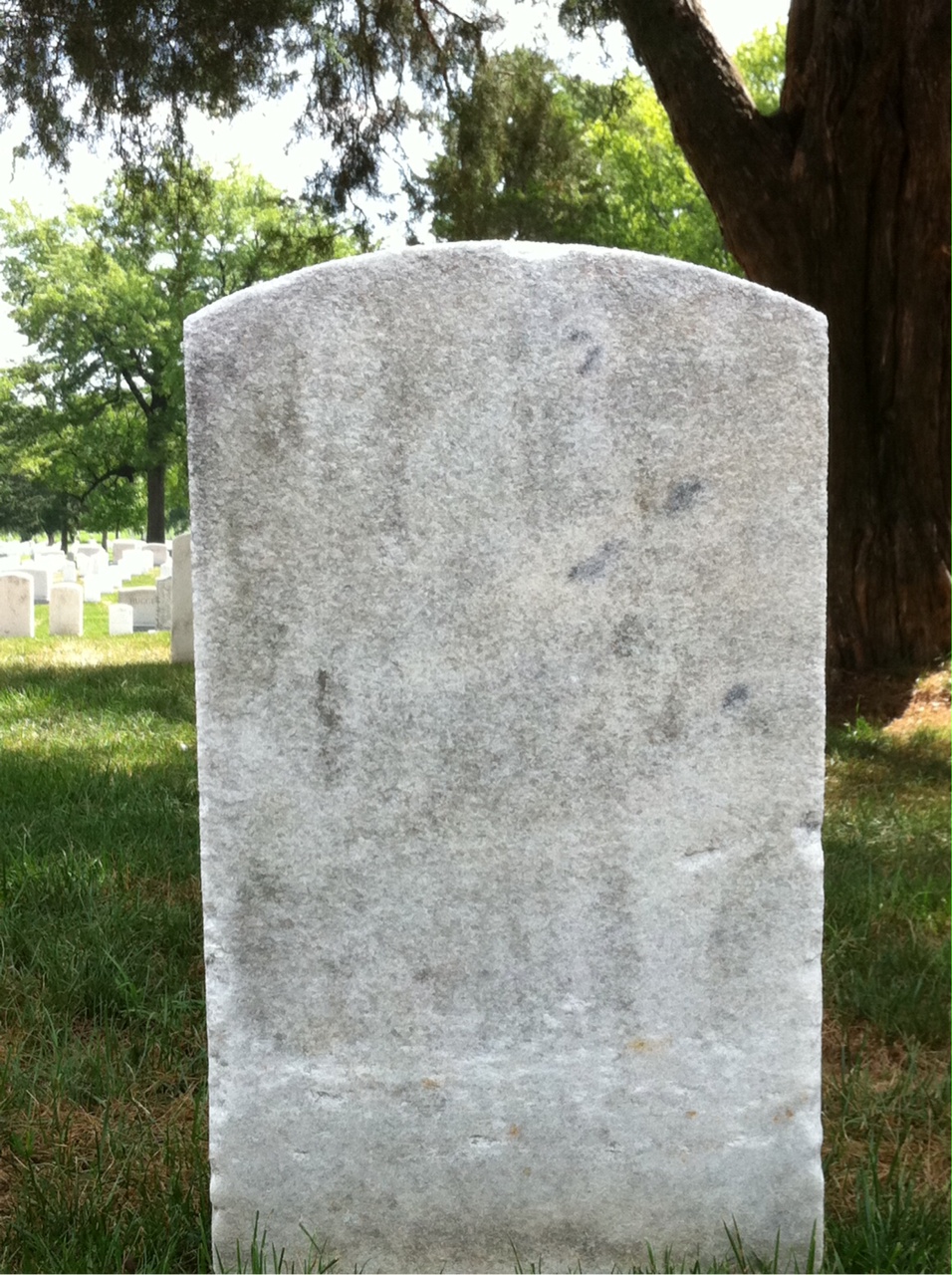 Back of headstone — John Muckle