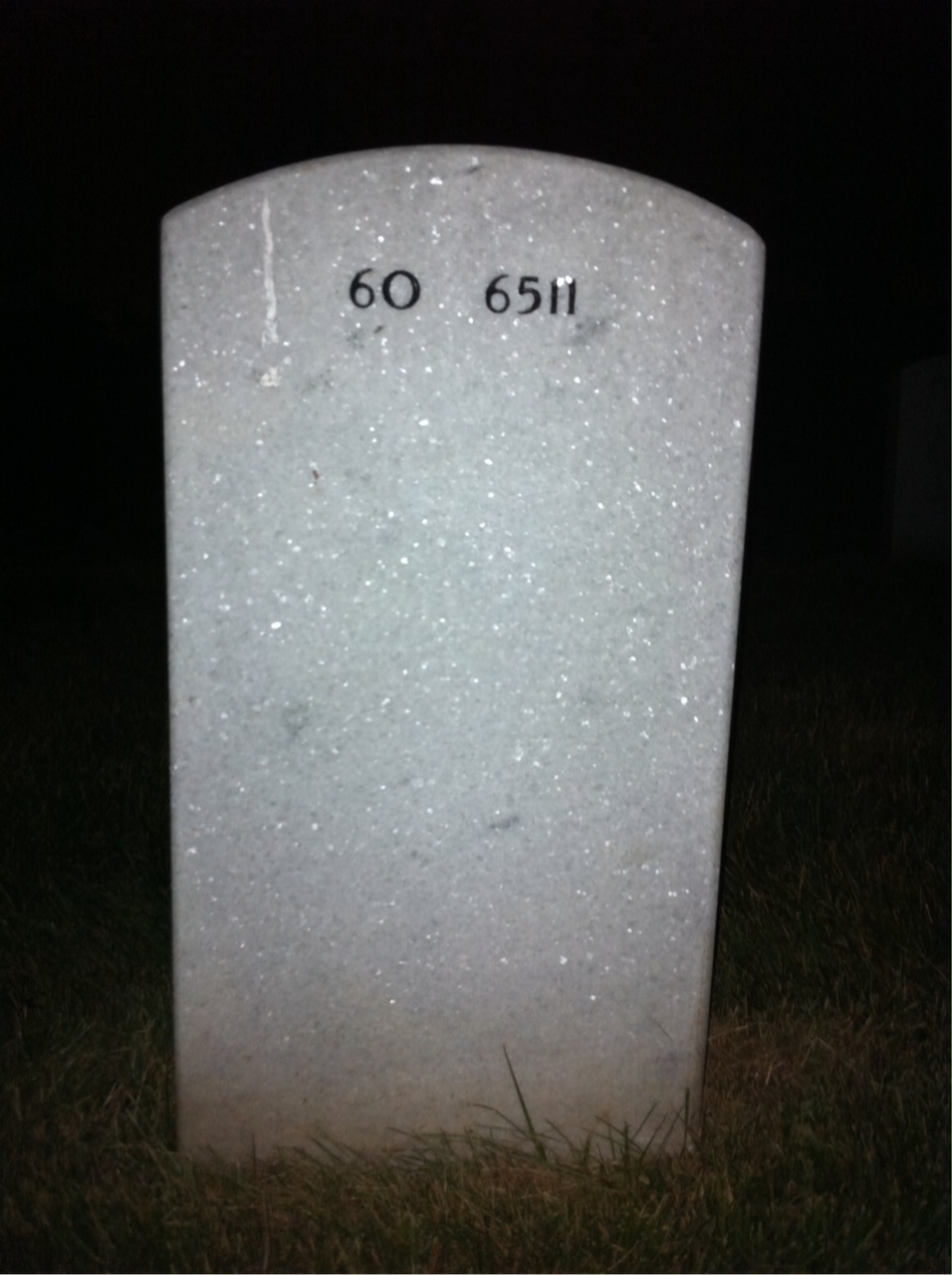 Back of headstone — Harry Mcmahon