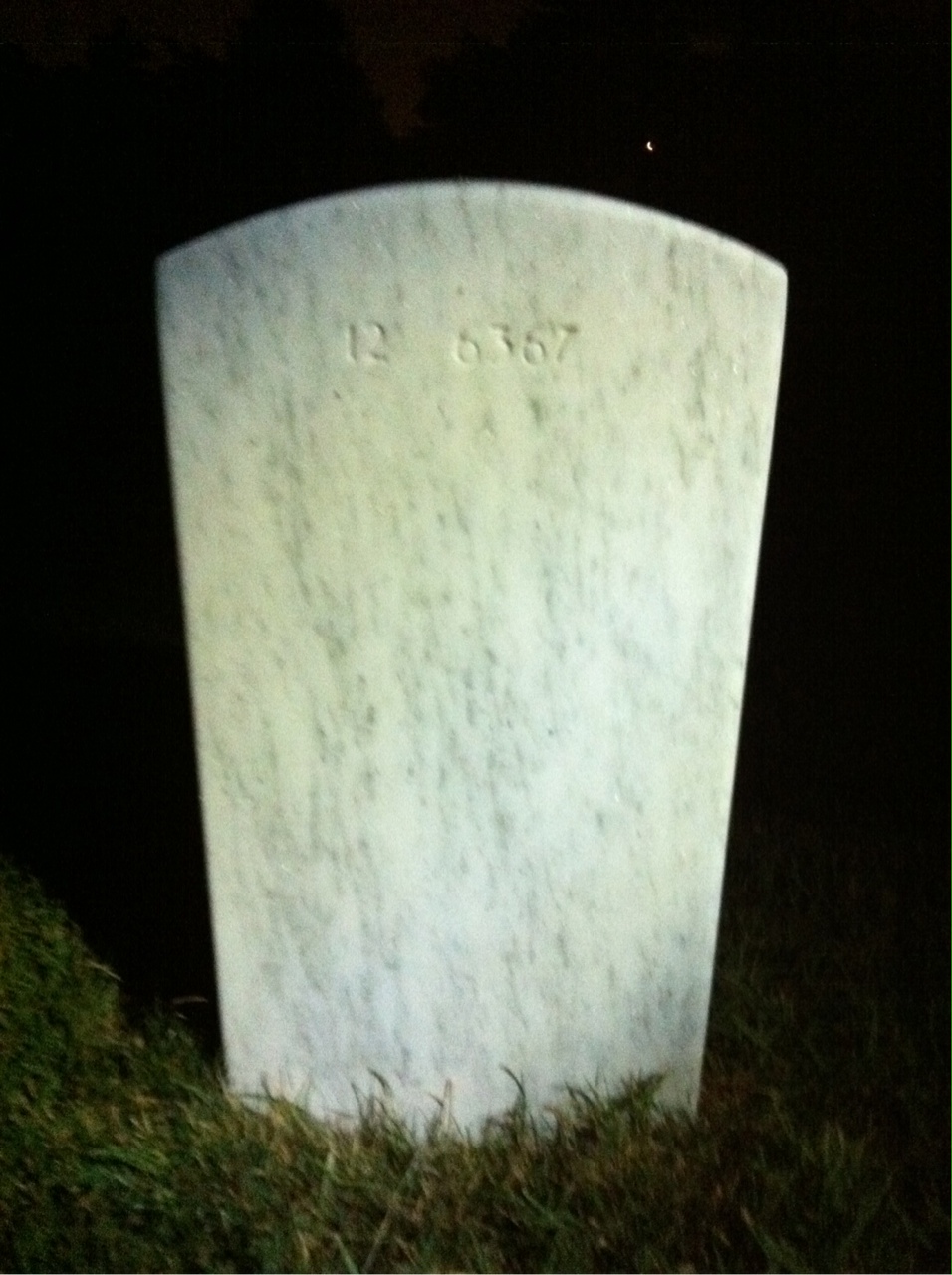 Back of headstone — Owen Latham
