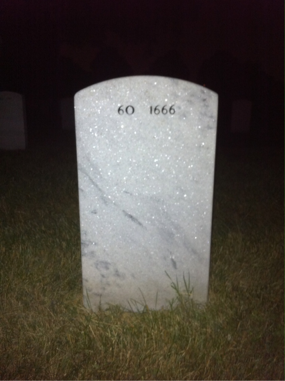 Back of headstone — Henry Harmon