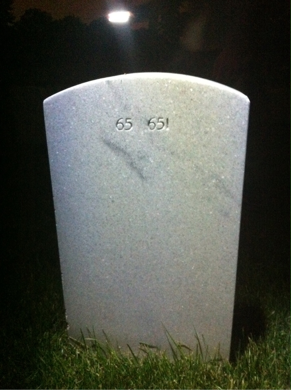 Back of headstone — Taylor Moore