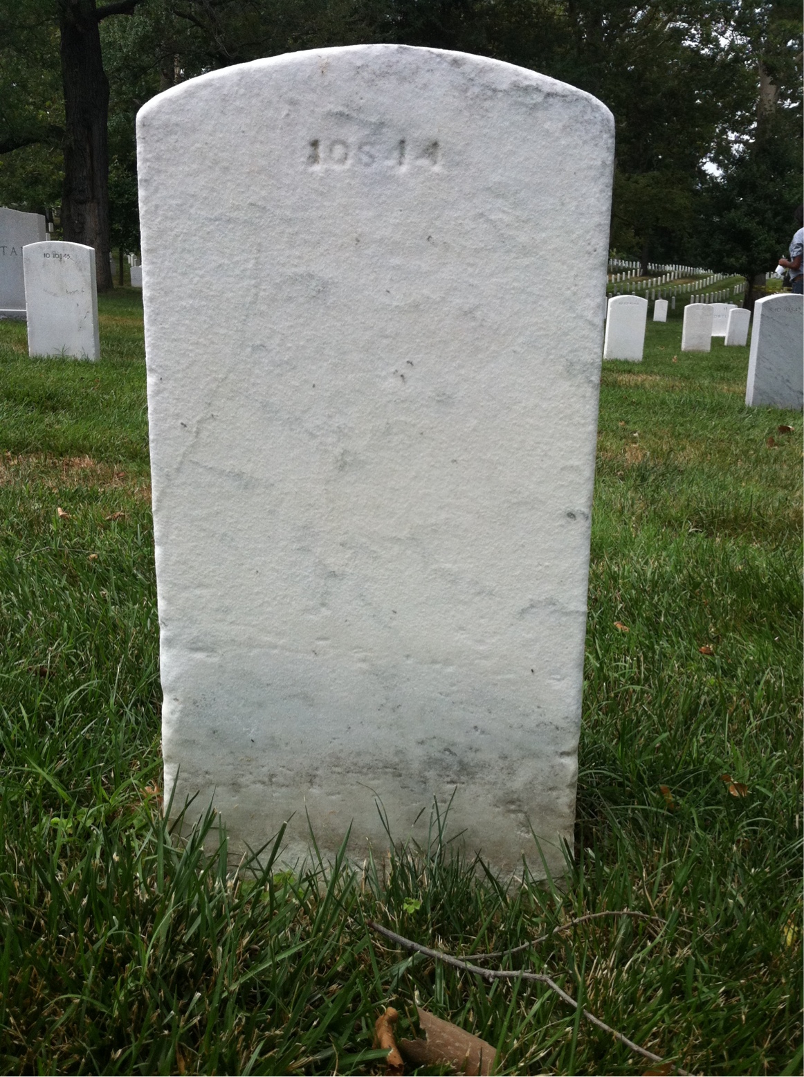 Back of headstone — Edward Mullen