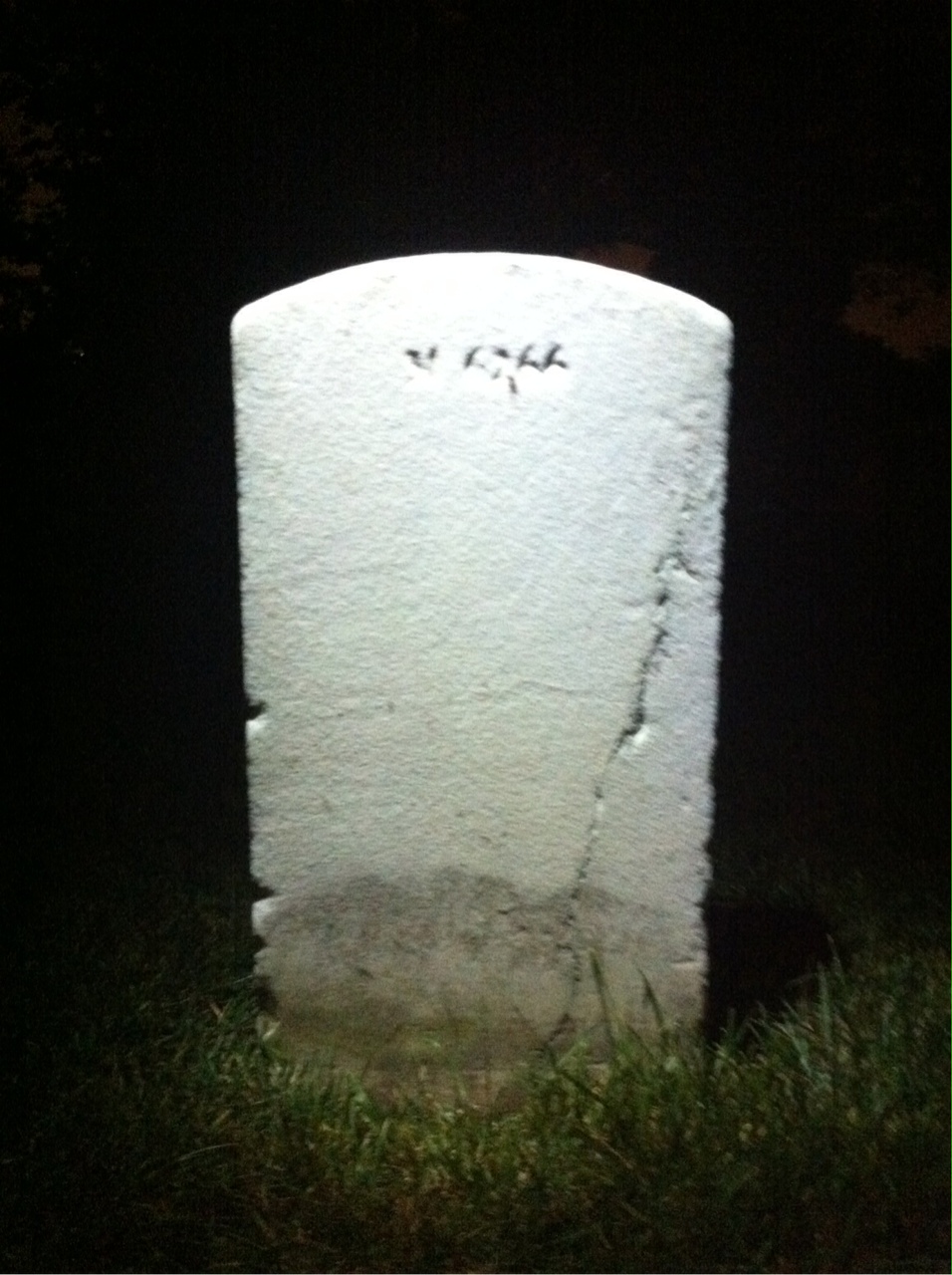 Back of headstone — Anne Boynton