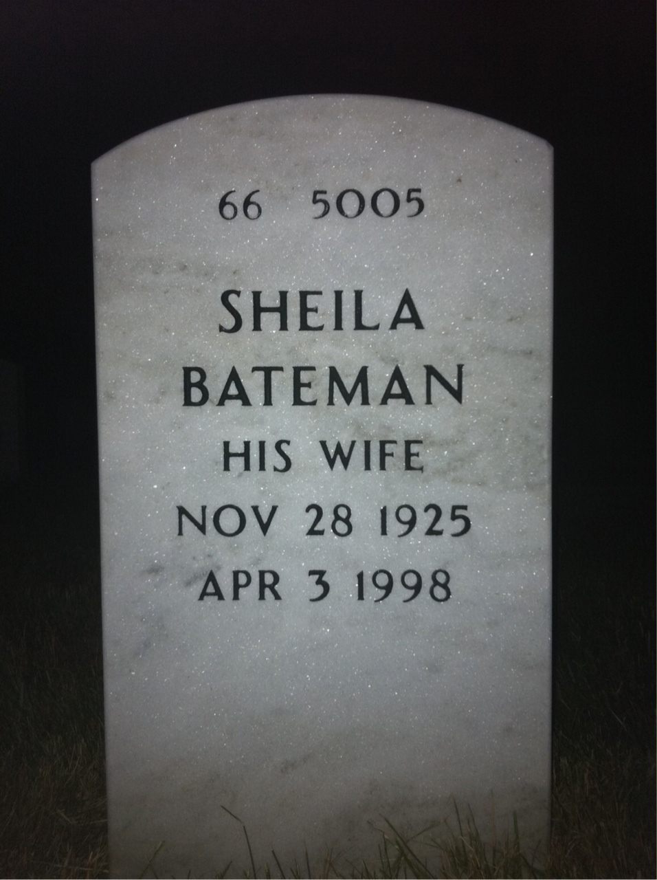 Back of headstone — James Jones