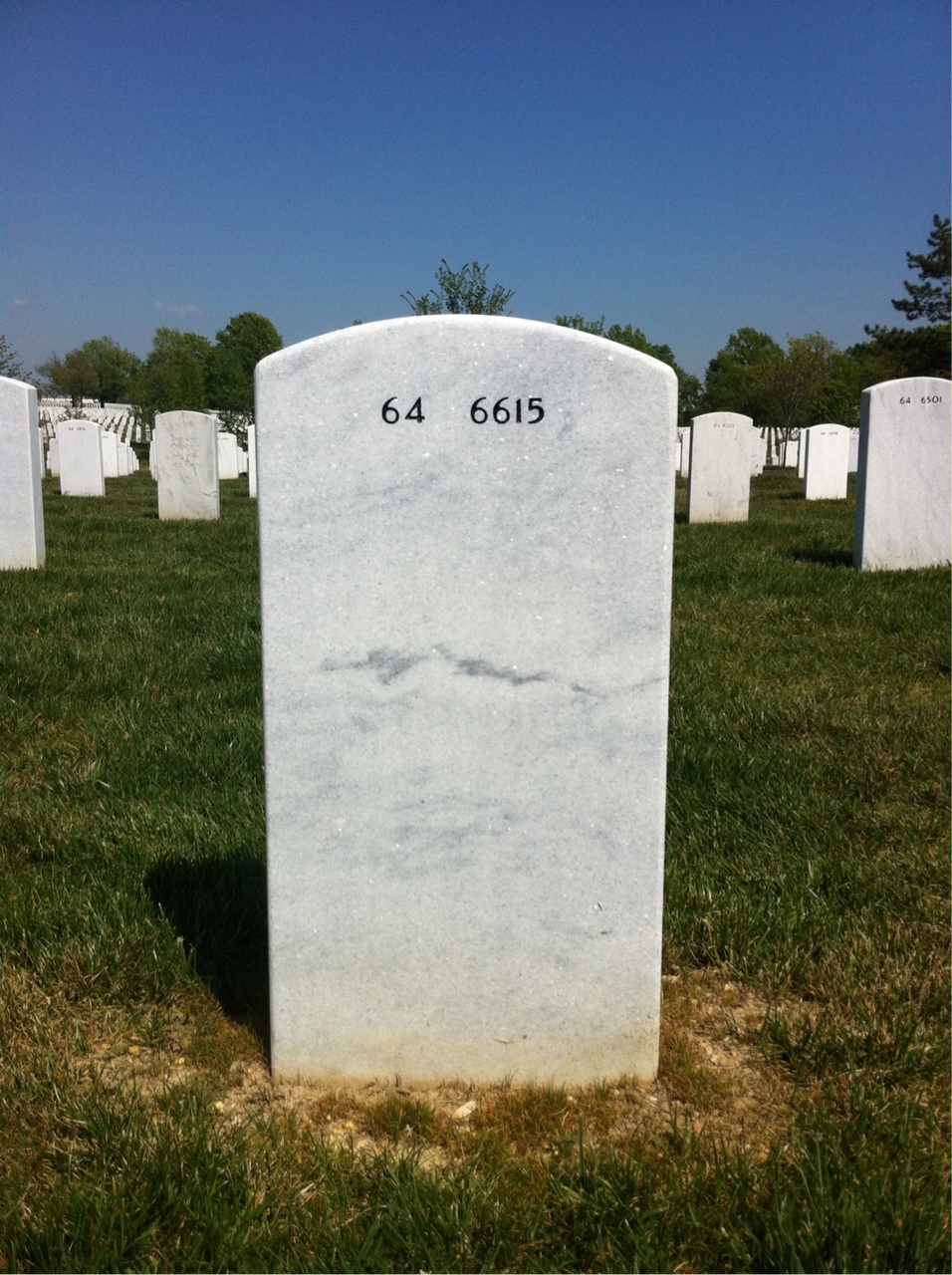 Back of headstone — Carl Midgett
