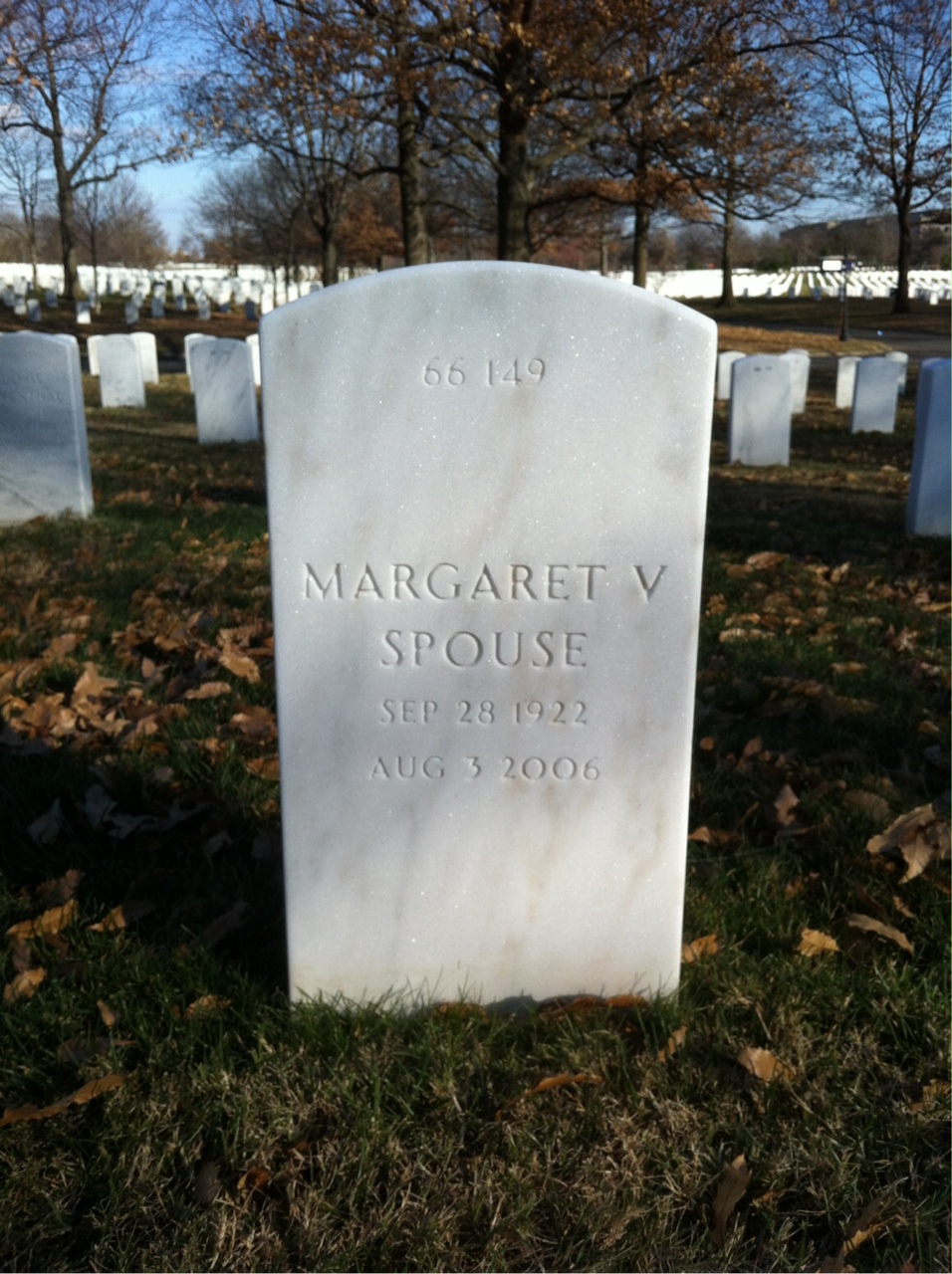 Back of headstone — Stanford Hicks