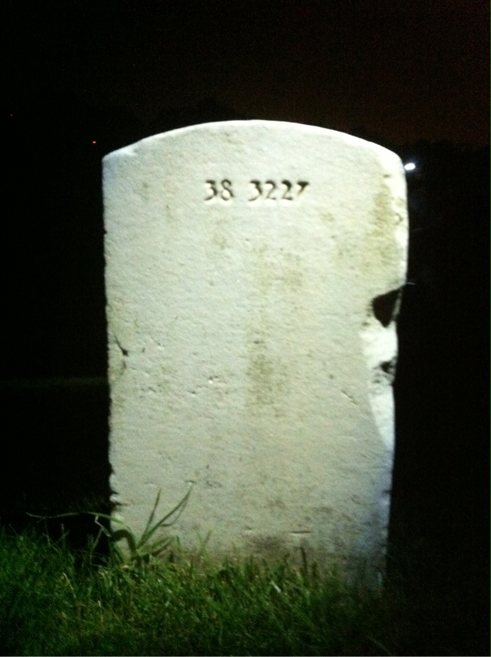 Back of headstone — Cleveland Alsop