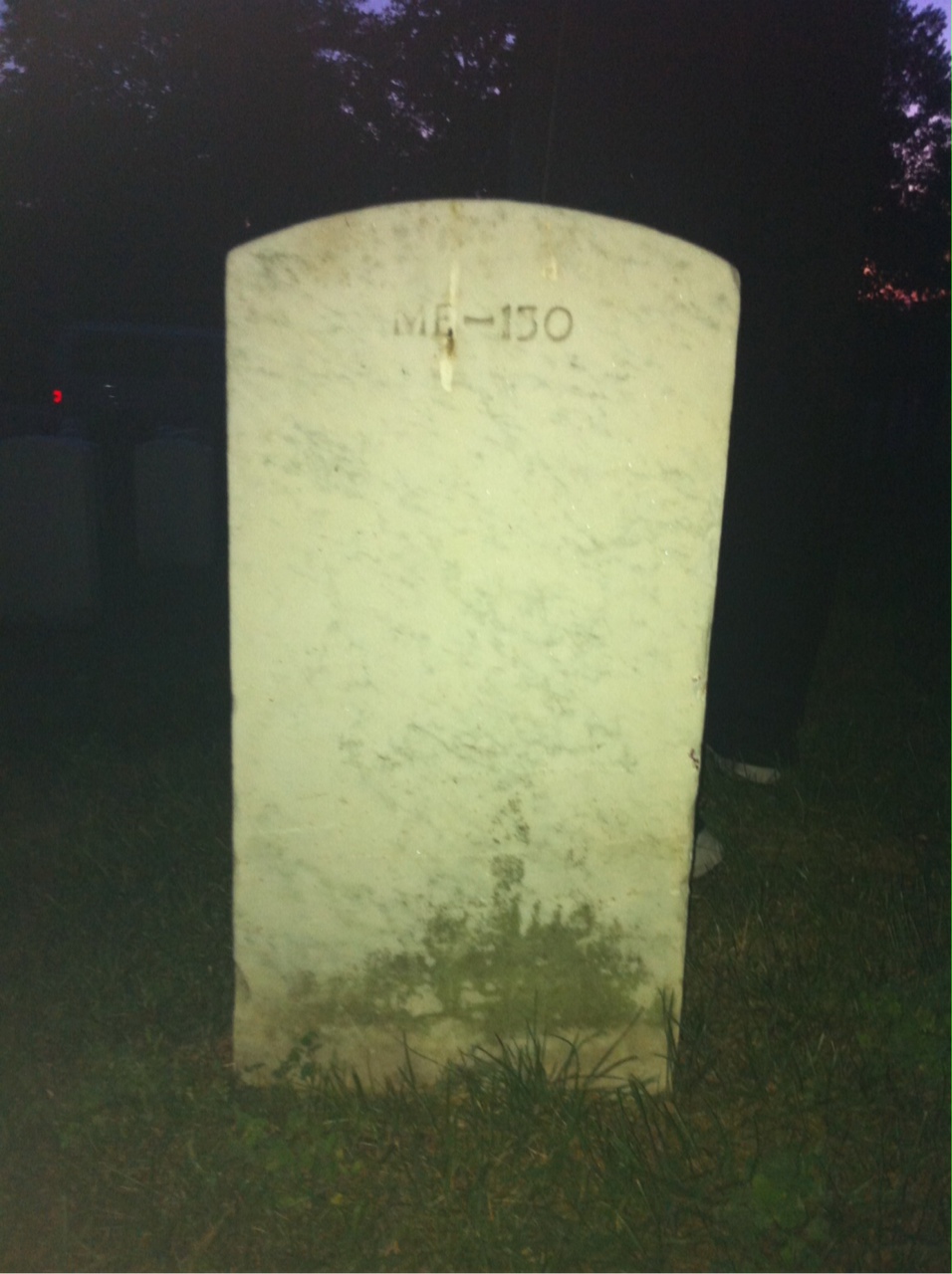 Back of headstone — Norman Morse