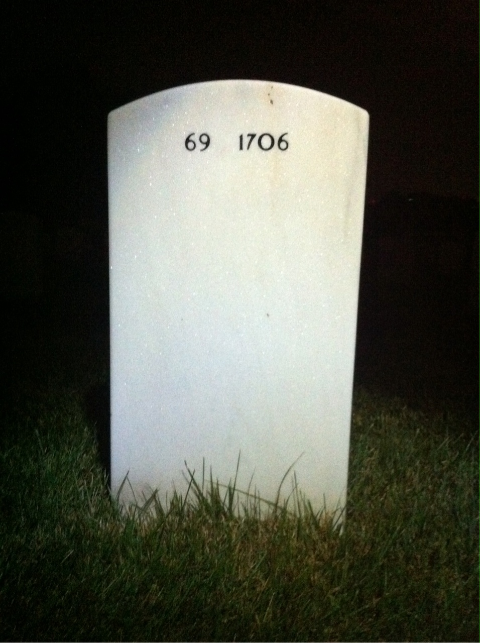 Back of headstone — Katherine Robinson