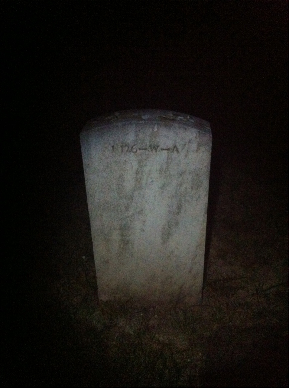 Back of headstone — Ruth Miller