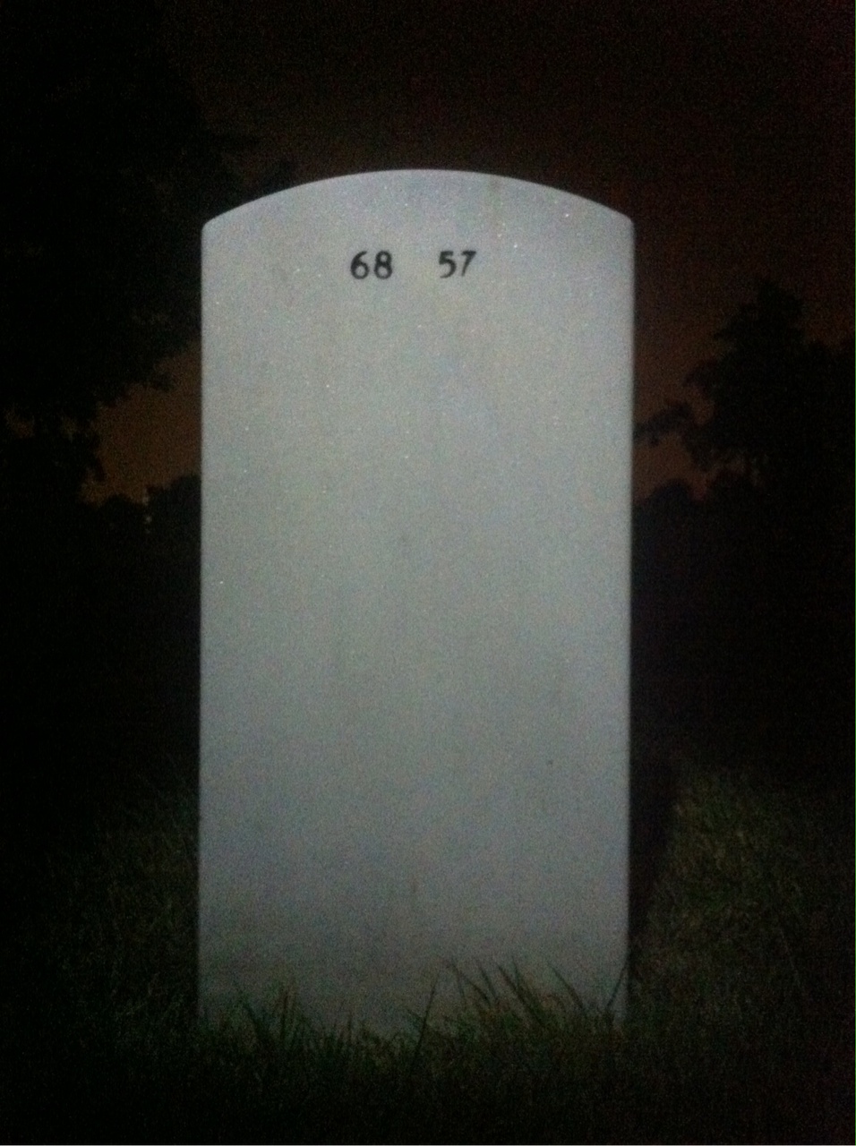 Back of headstone — Michael Tyran