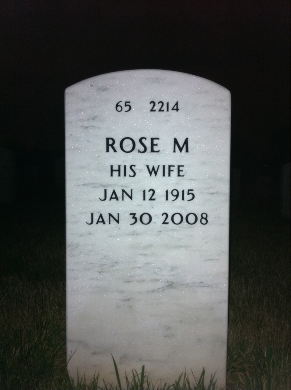 Back of headstone — Charles Smith