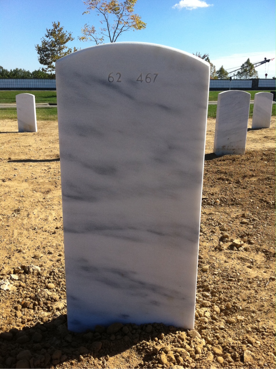 Back of headstone — Earl Balsbaugh