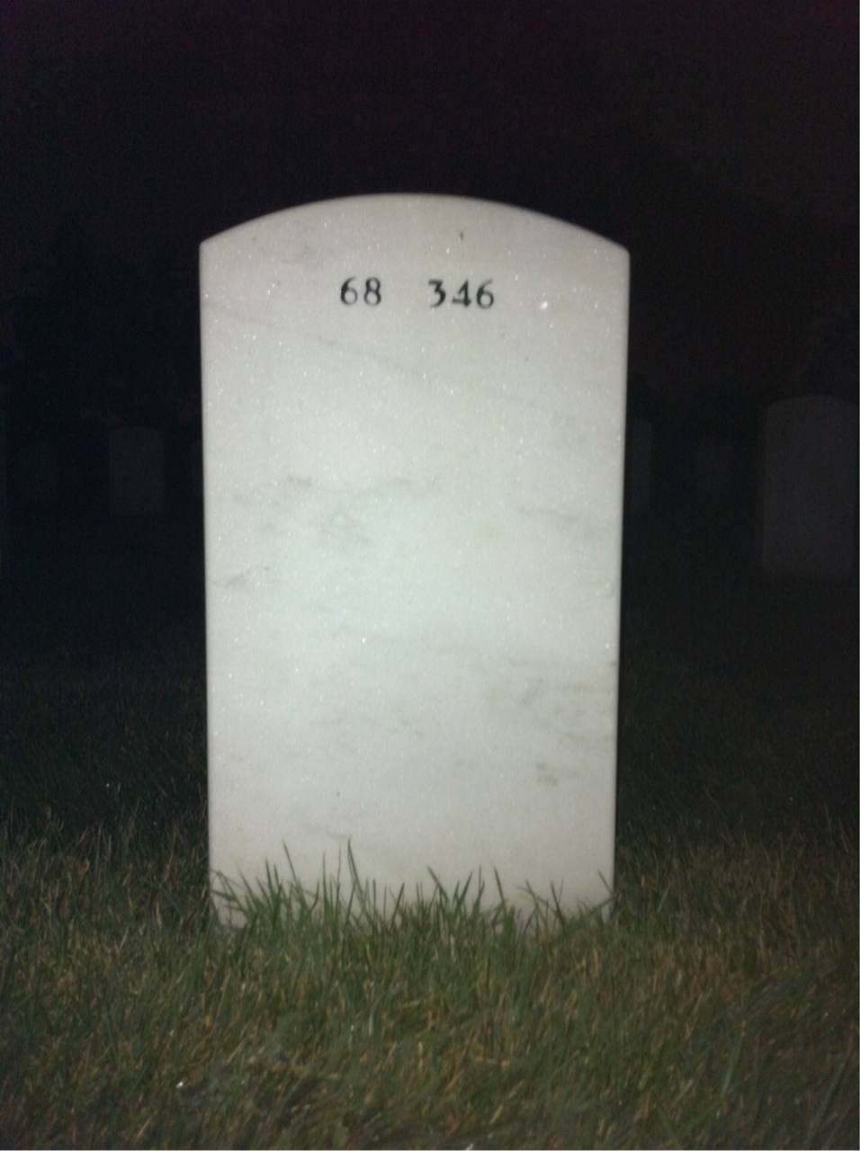 Back of headstone — Robert Campbell