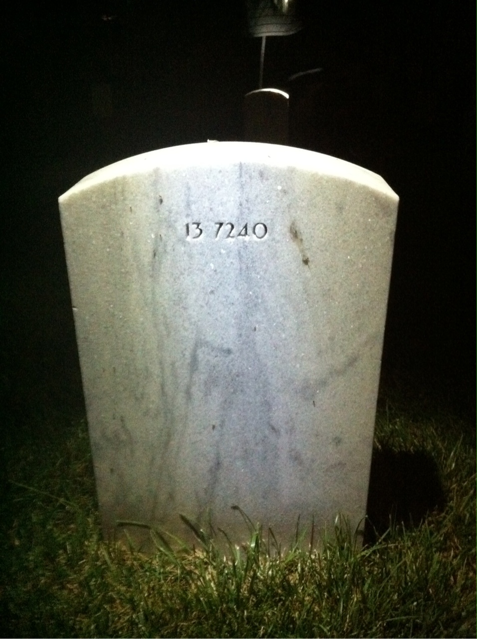 Back of headstone — William Morse