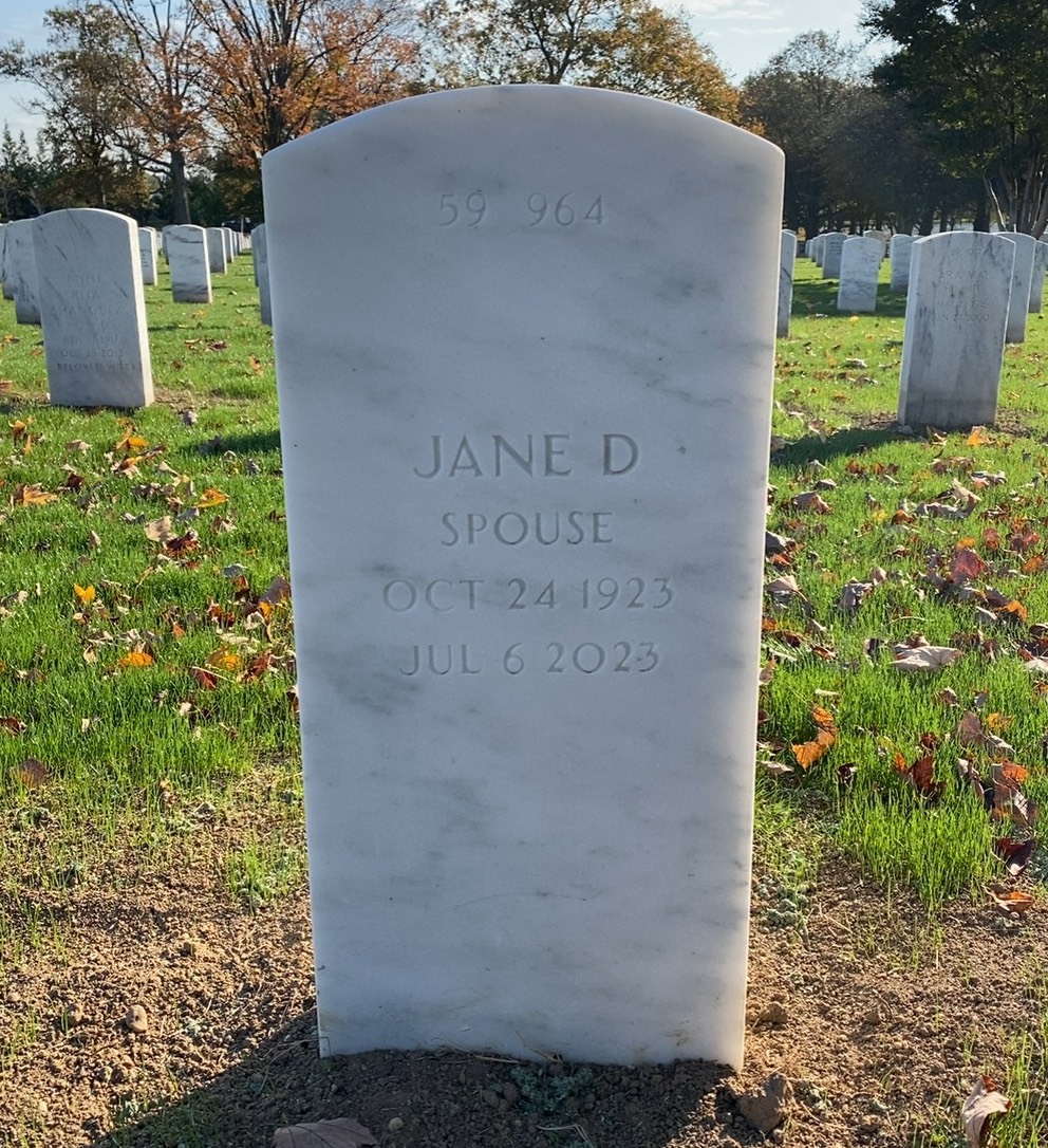 Back of headstone — John Appel