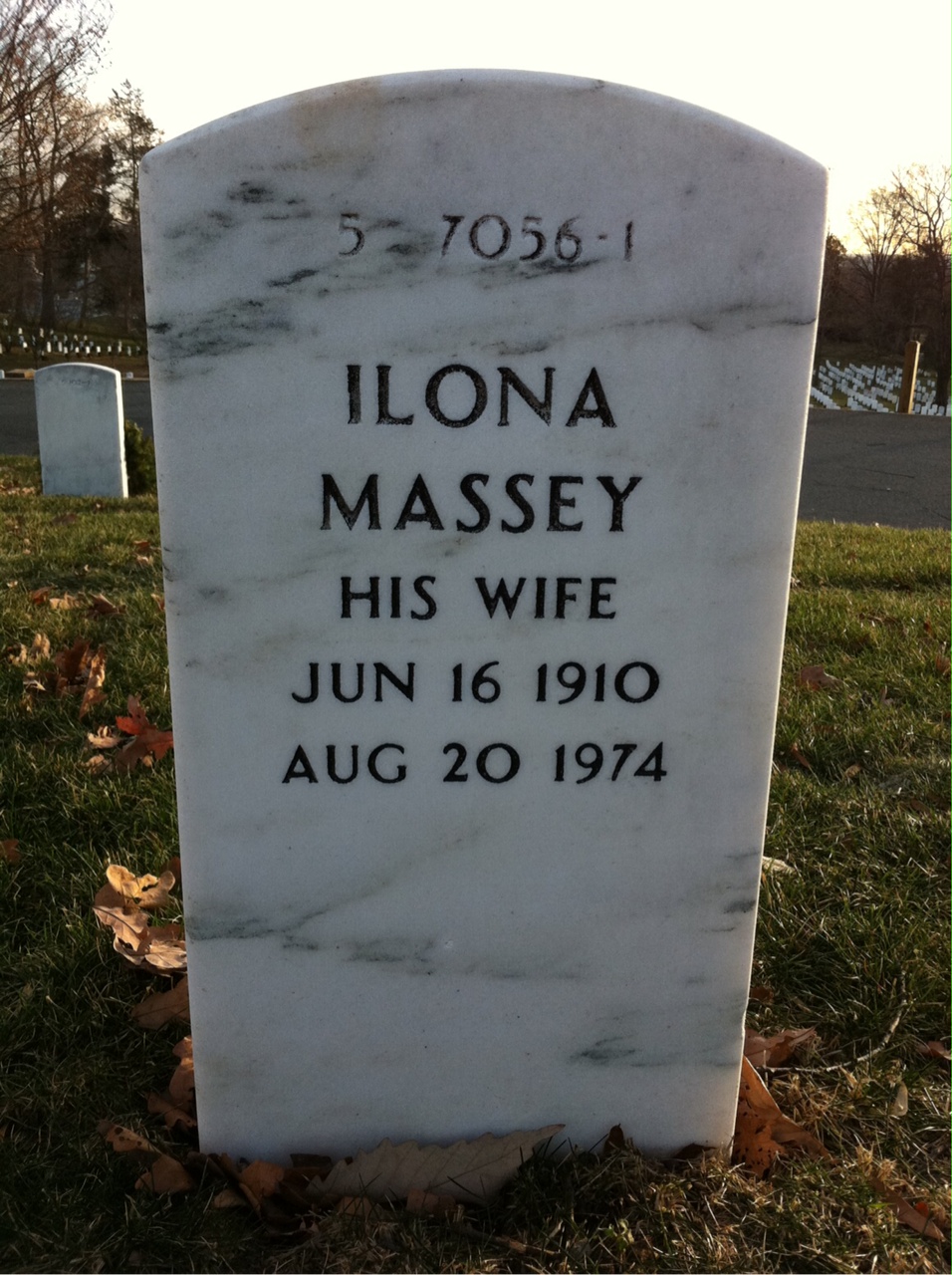 Back of headstone — Donald Dawson