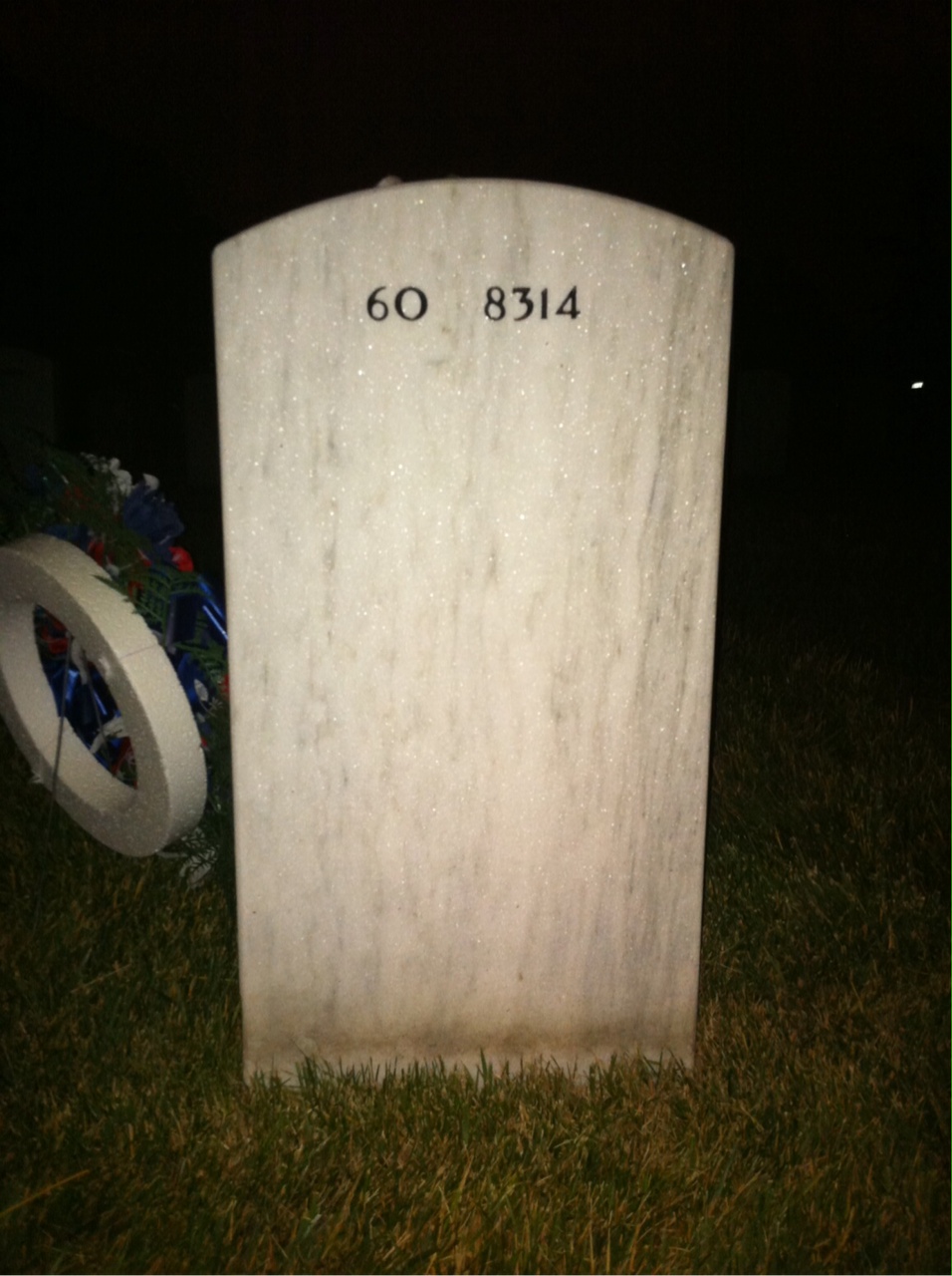 Back of headstone — Michael Mcmullen