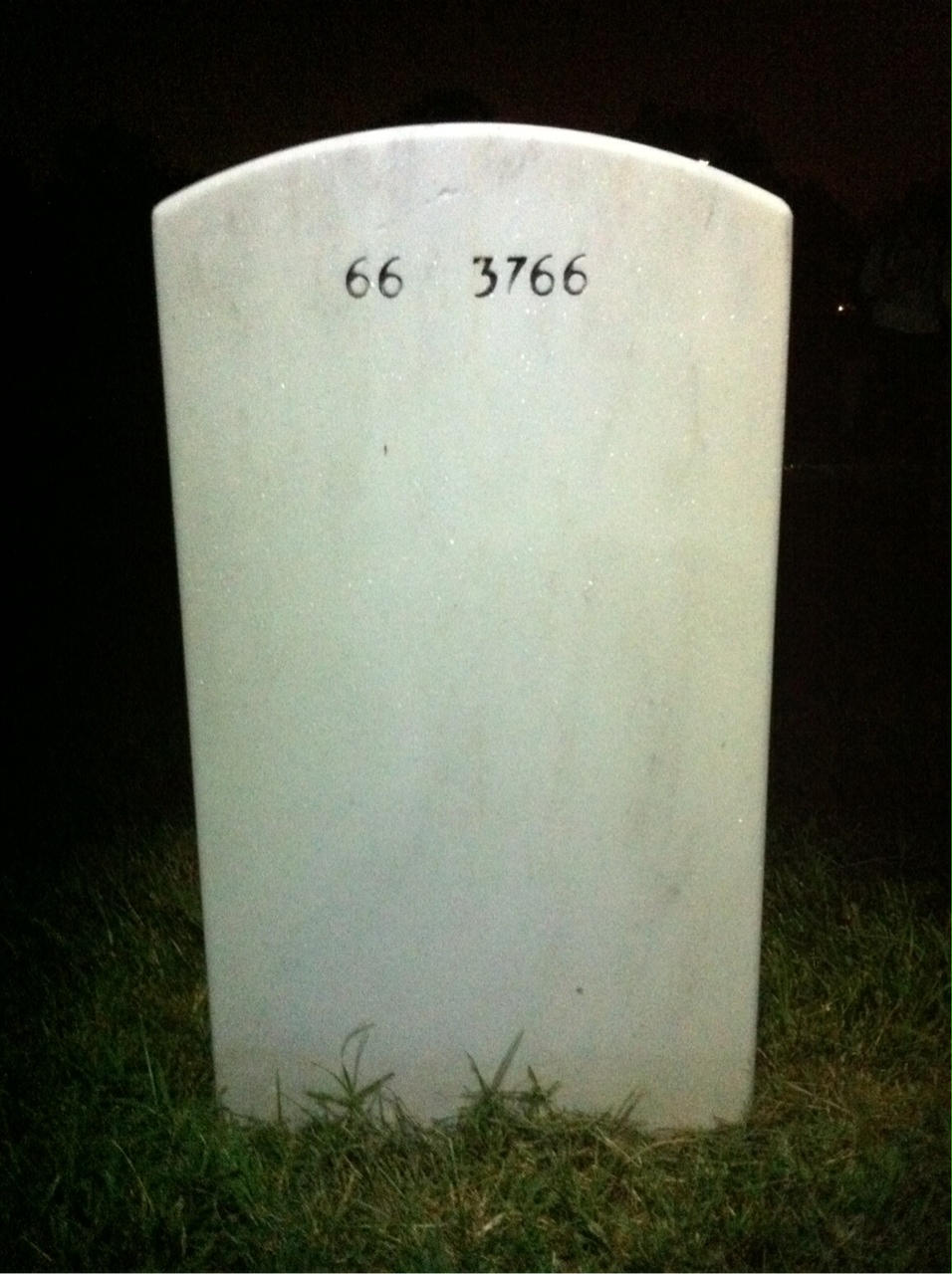 Back of headstone — Andrea Aiken