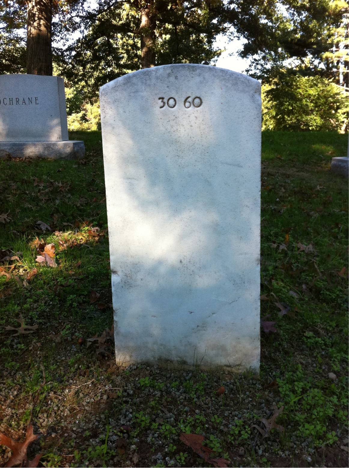 Back of headstone — Michael Murray
