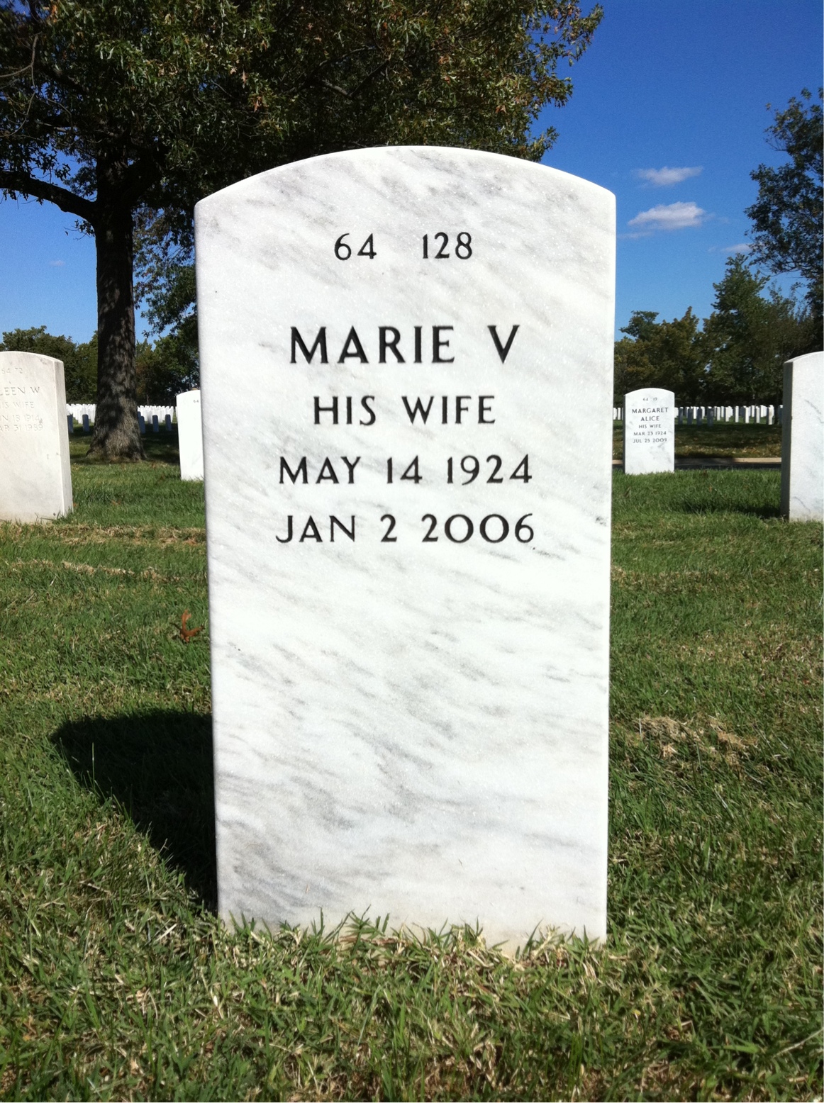 Back of headstone — Allen Akins