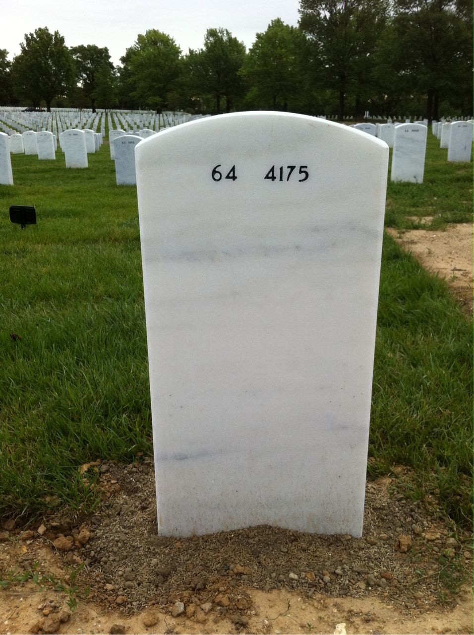 Back of headstone — Stanley Altenhein