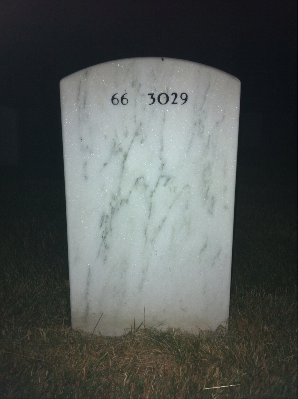 Back of headstone — Charles Turner