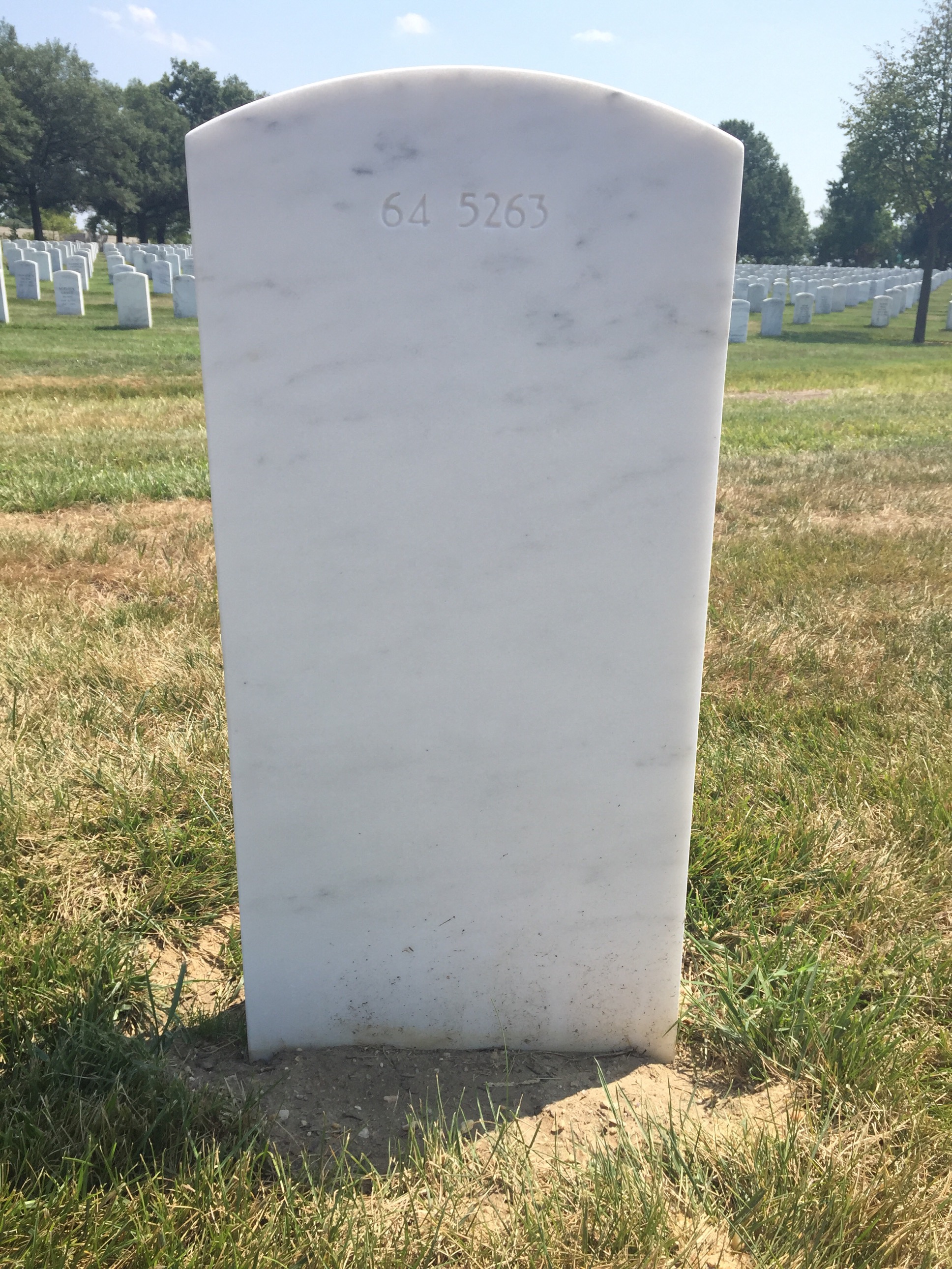 Back of headstone — Alan Graham