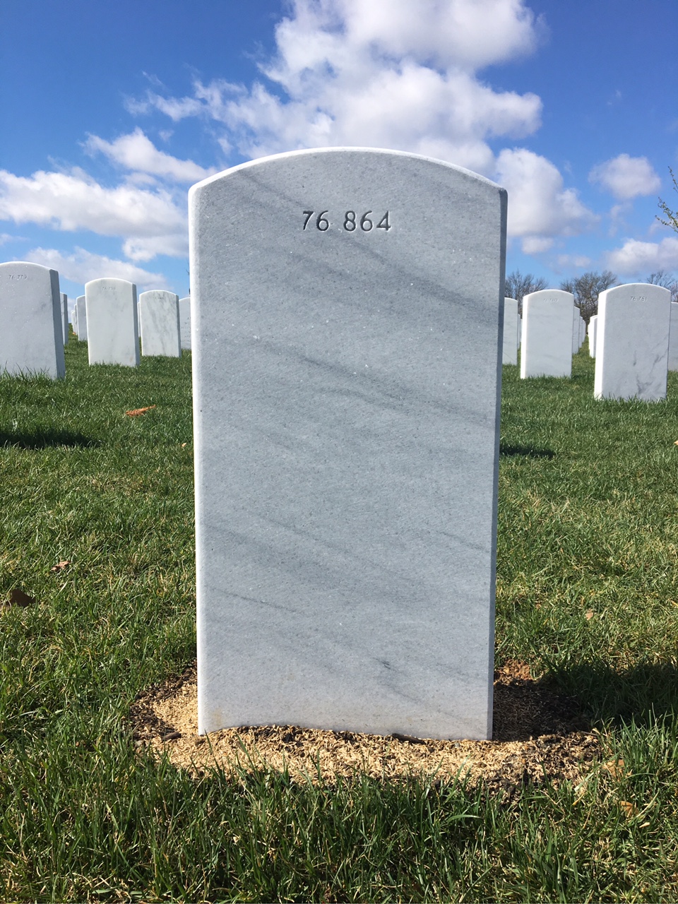 Back of headstone — Bruce Cunningham