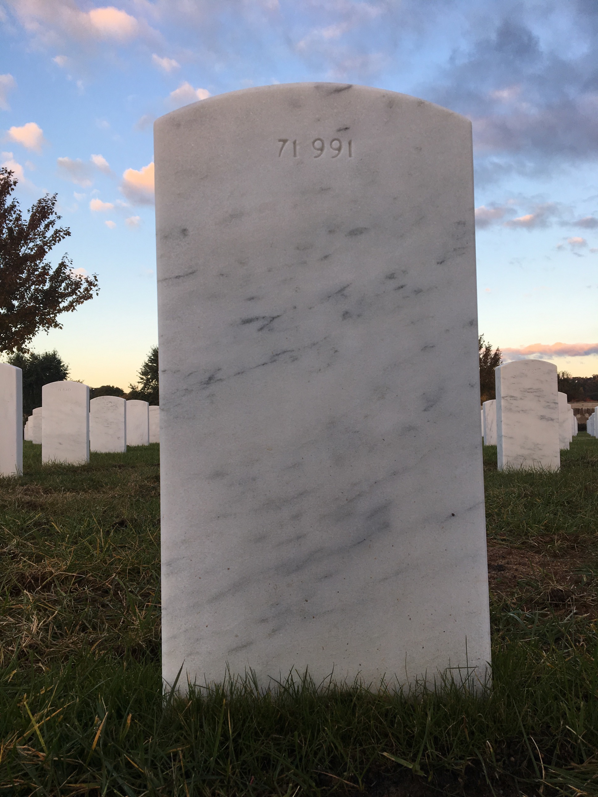 Back of headstone — Albert Moe