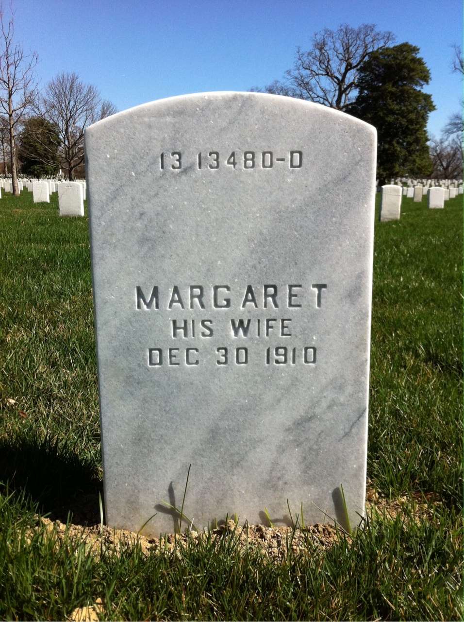 Back of headstone — Charles Mcintyre