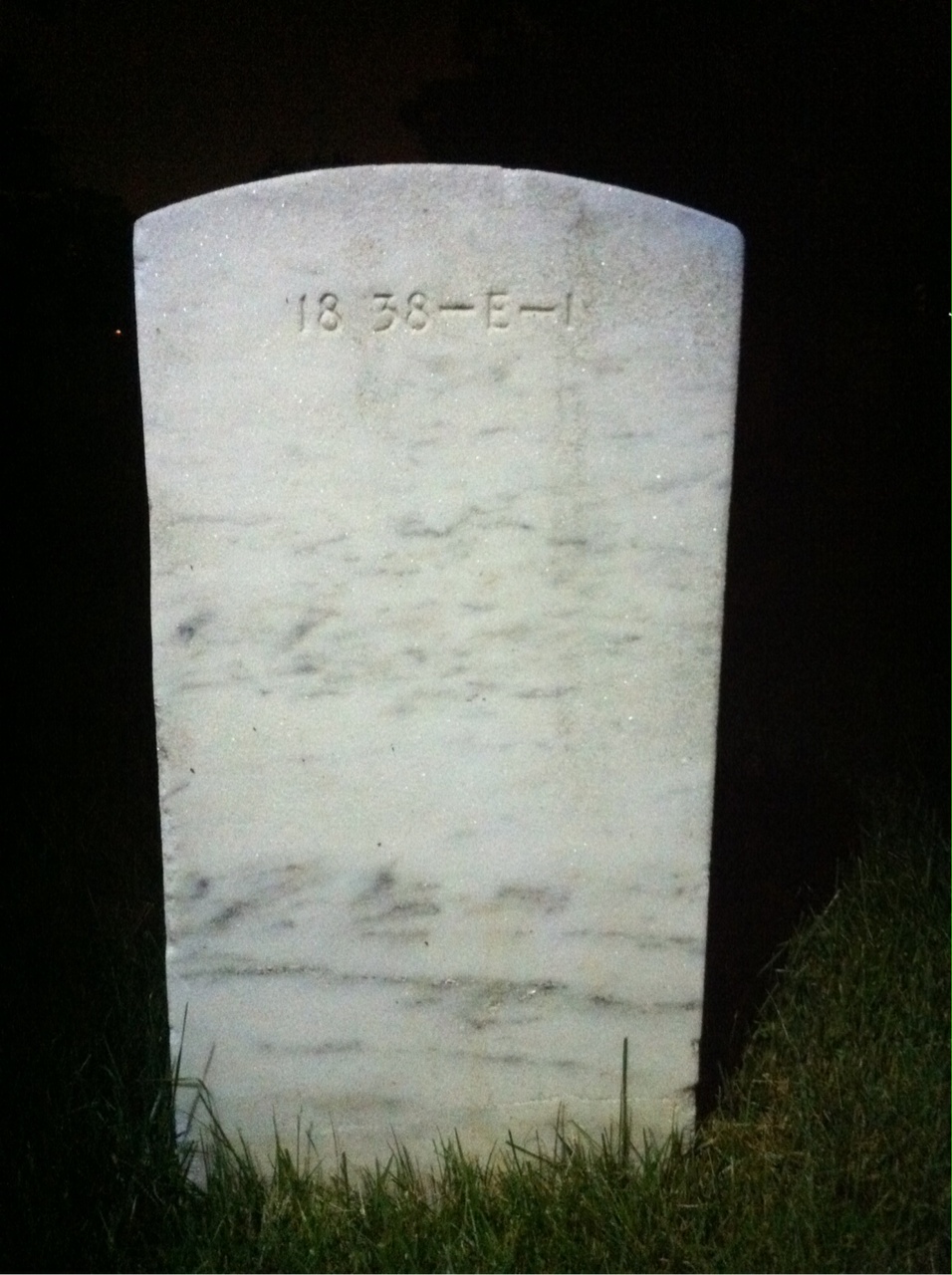Back of headstone — Odell Mcneil