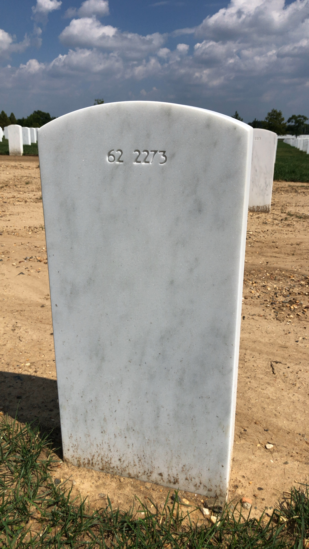 Back of headstone — Charles Biele