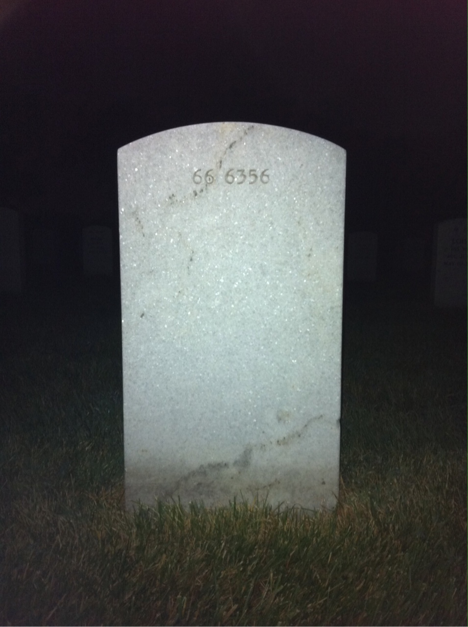 Back of headstone — George Morris