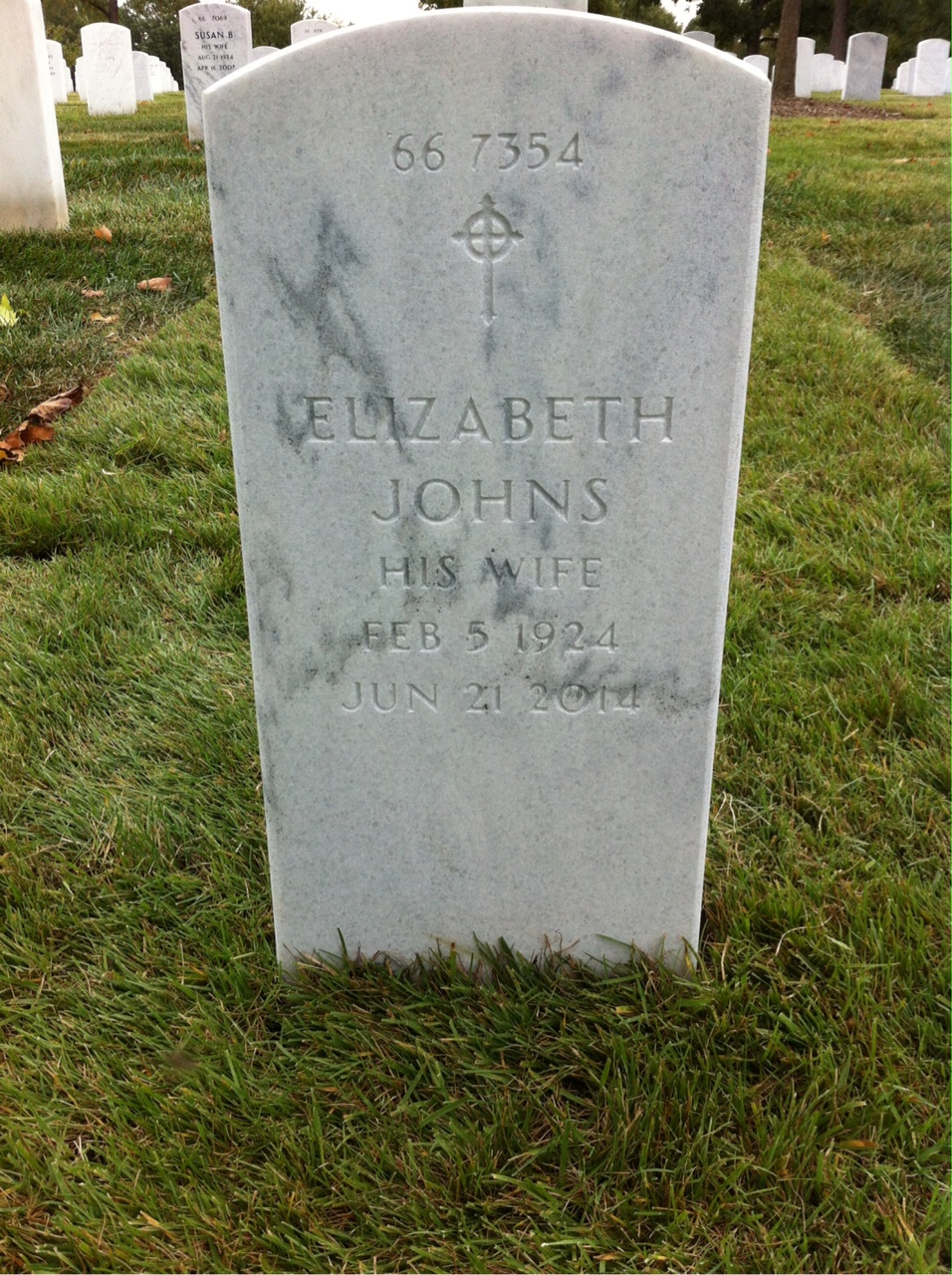 Back of headstone — Robert Rufsvold