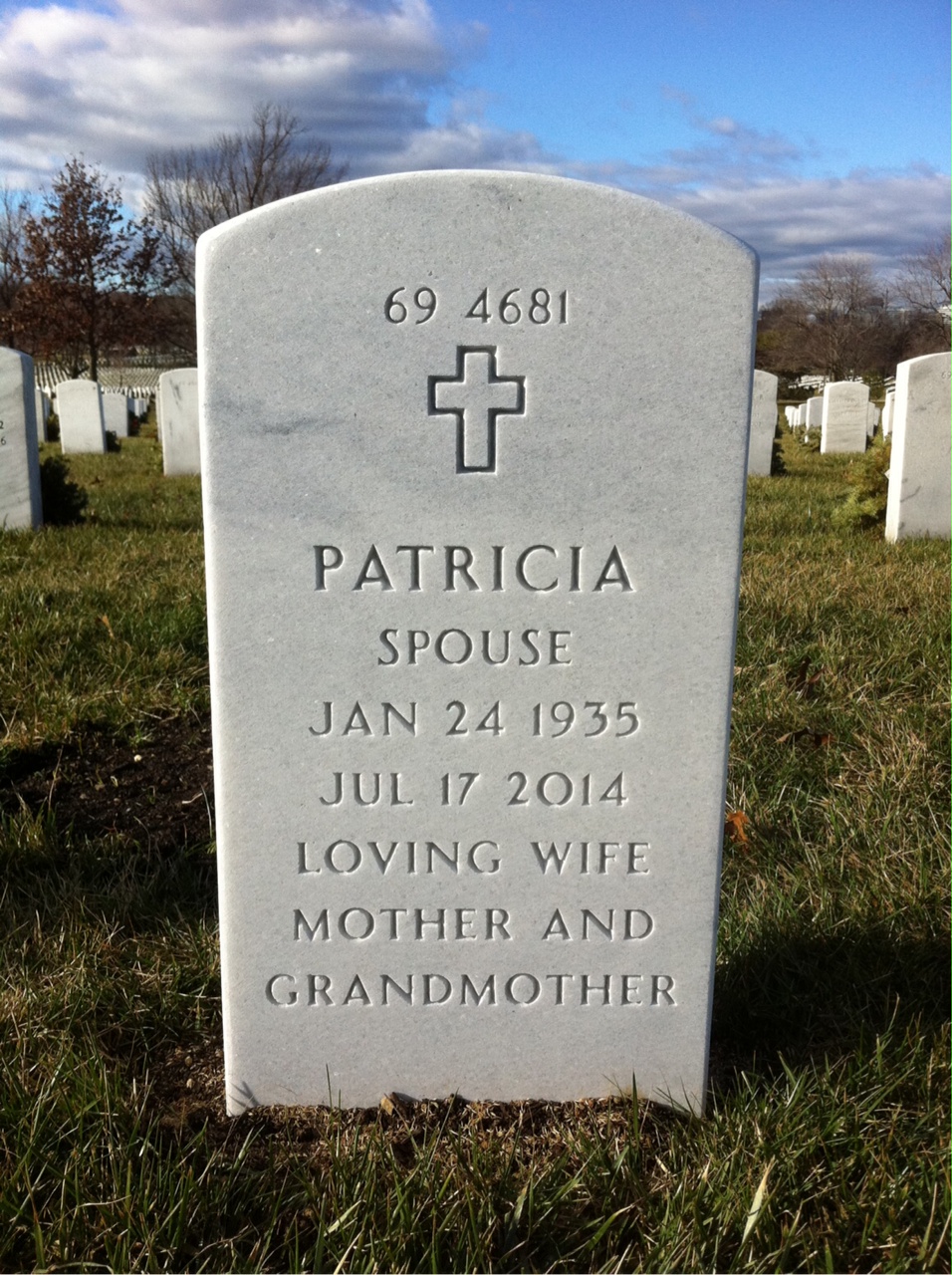 Back of headstone — Wayne Merlin Zulick