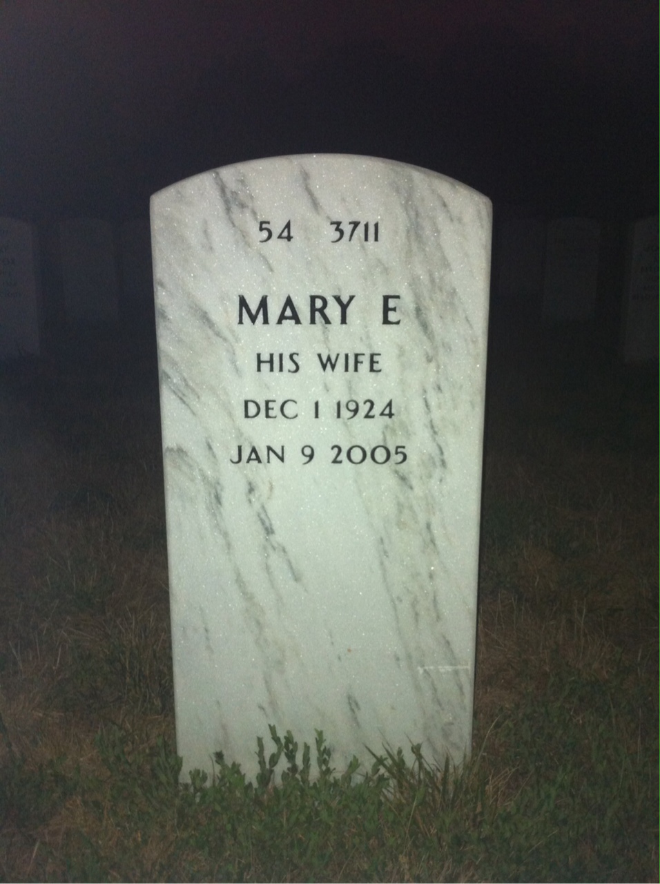 Back of headstone — Samuel Lisica
