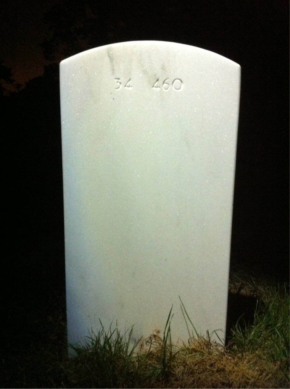 Back of headstone — Donald Hole