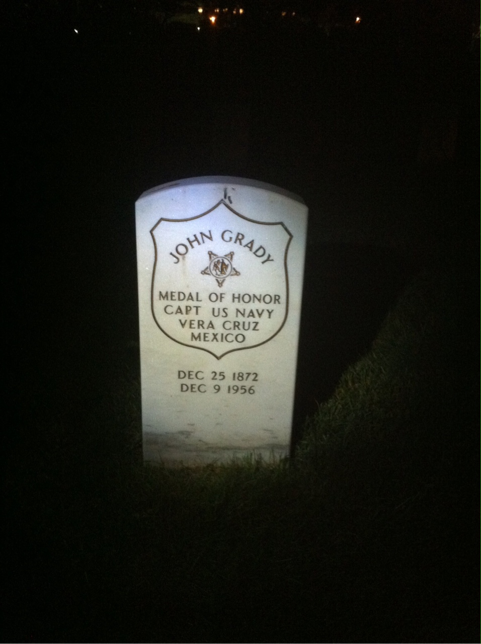 Headstone of John Grady
