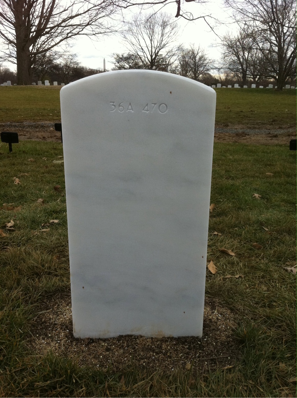 Back of headstone — Frederick Bozek
