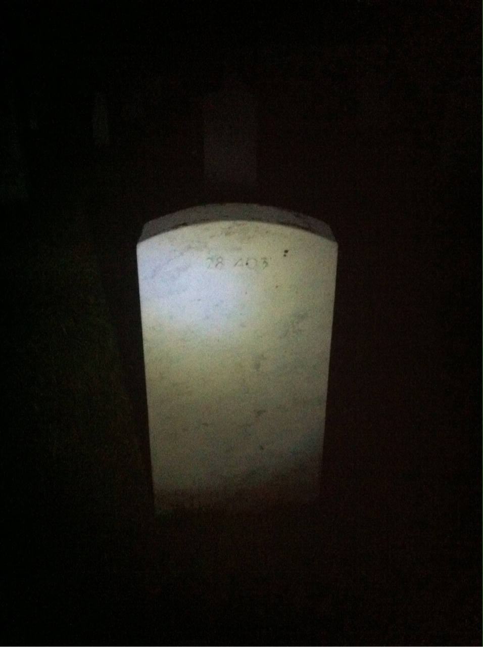 Back of headstone — John Henry Brown