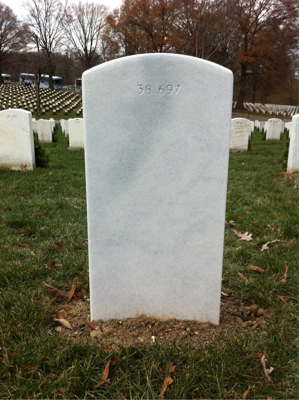 Back of headstone — Darvis Reed