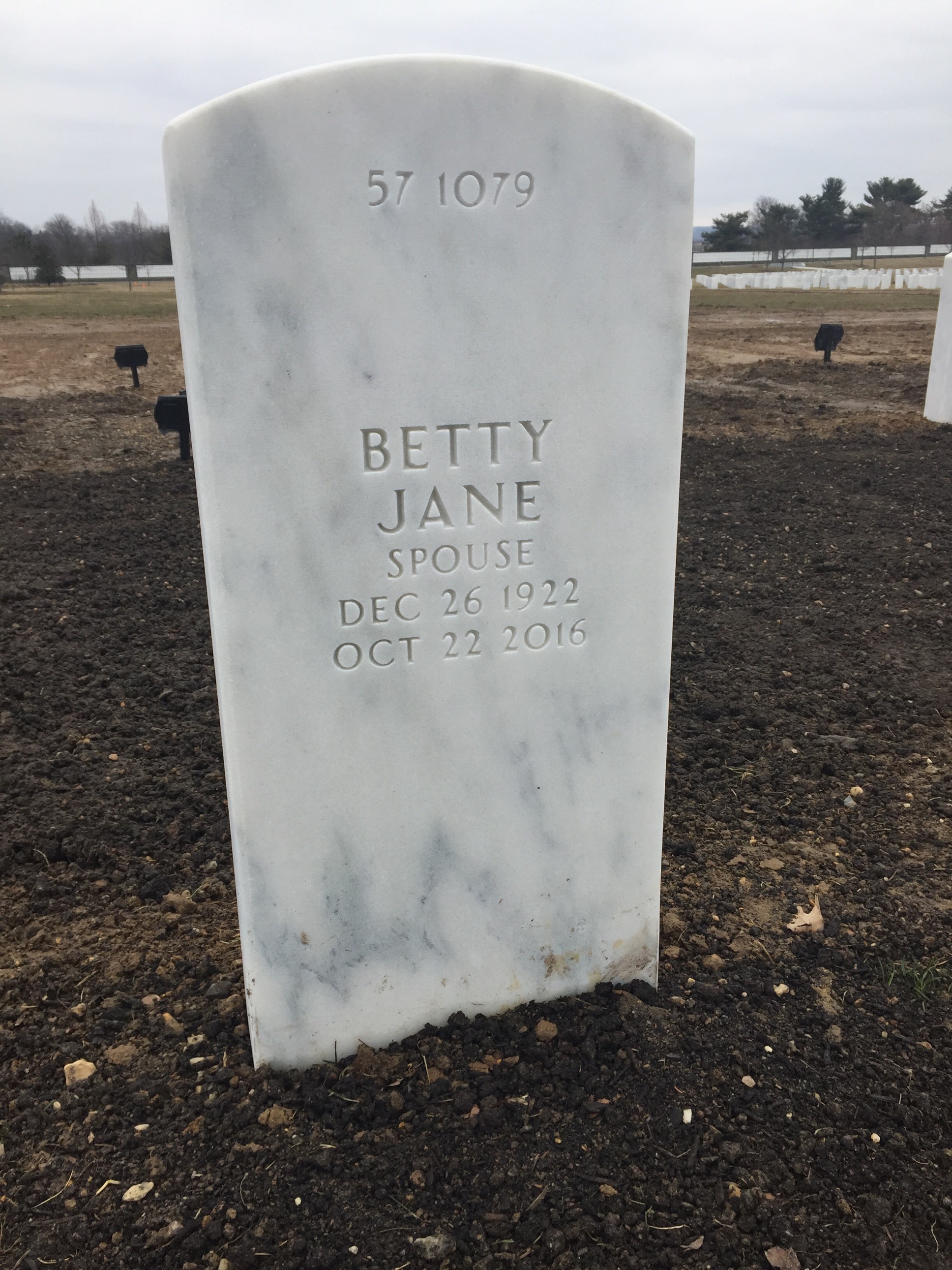Back of headstone — John Murtha